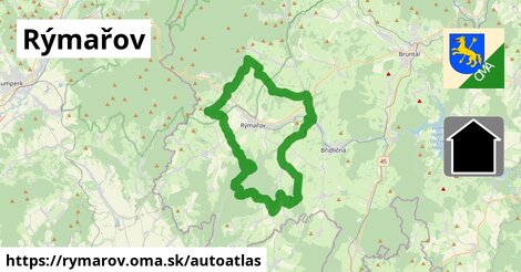 ikona Mapa autoatlas v rymarov