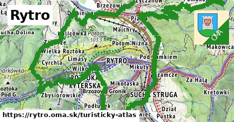 ikona Turistická mapa turisticky-atlas v rytro