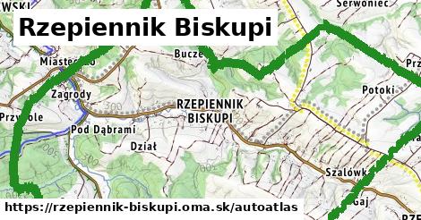 ikona Mapa autoatlas v rzepiennik-biskupi