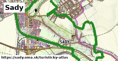 ikona Turistická mapa turisticky-atlas v sady