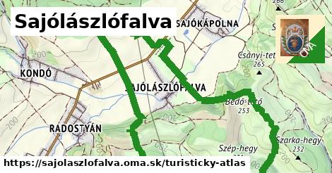 ikona Turistická mapa turisticky-atlas v sajolaszlofalva