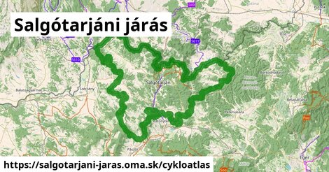 ikona Cyklo cykloatlas v salgotarjani-jaras