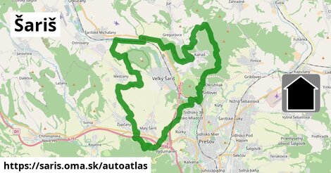 ikona Mapa autoatlas v saris