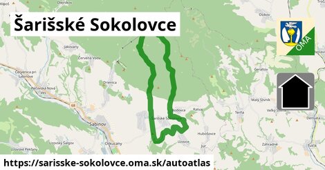 ikona Mapa autoatlas v sarisske-sokolovce