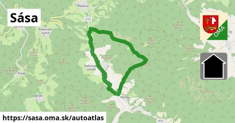 ikona Mapa autoatlas v sasa