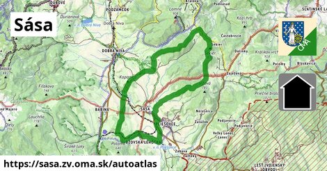 ikona Mapa autoatlas v sasa.zv