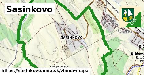 ikona Sasinkovo: 0 m trás zimna-mapa v sasinkovo