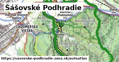 ulice v Šášovské Podhradie