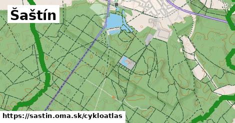 ikona Šaštín: 11,1 km trás cykloatlas v sastin