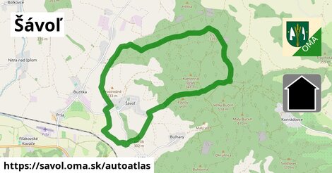 ikona Mapa autoatlas v savol