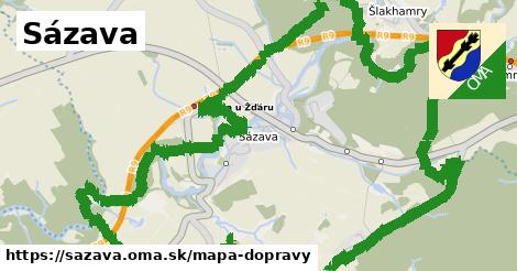 ikona Mapa dopravy mapa-dopravy v sazava