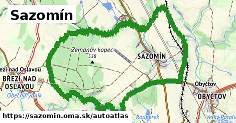 ikona Mapa autoatlas v sazomin