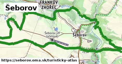 ikona Šeborov: 1,43 km trás turisticky-atlas v seborov