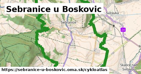 ikona Sebranice u Boskovic: 3,9 km trás cykloatlas v sebranice-u-boskovic