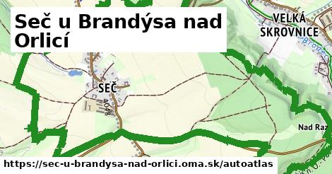 ikona Mapa autoatlas v sec-u-brandysa-nad-orlici