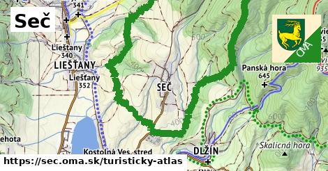 ikona Turistická mapa turisticky-atlas v sec