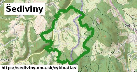 ikona Šediviny: 2,5 km trás cykloatlas v sediviny