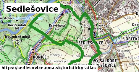 ikona Turistická mapa turisticky-atlas v sedlesovice