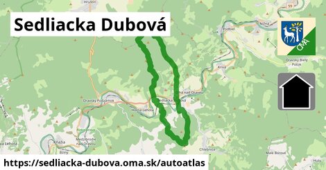 ikona Mapa autoatlas v sedliacka-dubova