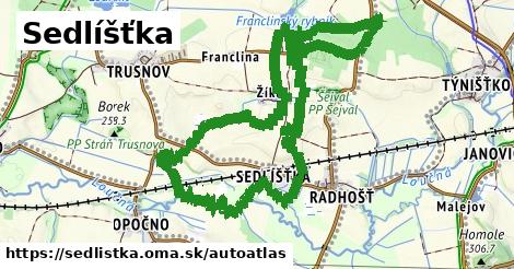 ikona Mapa autoatlas v sedlistka