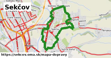 ikona Mapa dopravy mapa-dopravy v sekcov