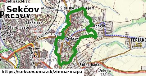 ikona Sekčov: 0 m trás zimna-mapa v sekcov