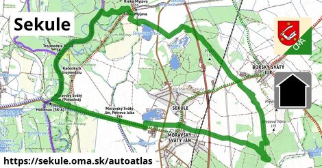 ikona Mapa autoatlas v sekule