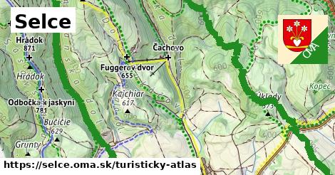 ikona Selce: 17 km trás turisticky-atlas v selce