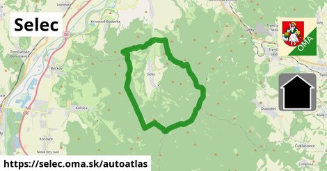 ikona Mapa autoatlas v selec