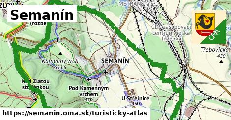 ikona Turistická mapa turisticky-atlas v semanin