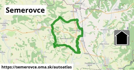 ikona Mapa autoatlas v semerovce