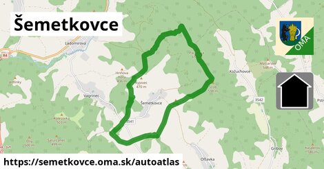 ikona Mapa autoatlas v semetkovce