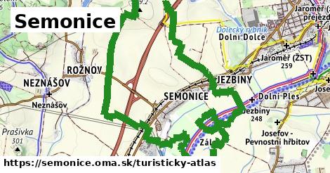 ikona Turistická mapa turisticky-atlas v semonice