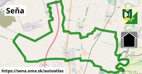 ikona Mapa autoatlas v sena