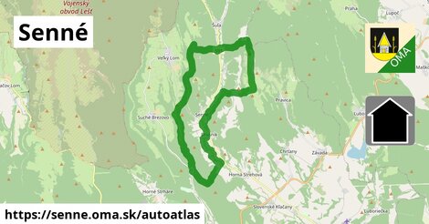 ikona Mapa autoatlas v senne