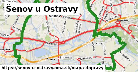 ikona Šenov u Ostravy: 110 km trás mapa-dopravy v senov-u-ostravy