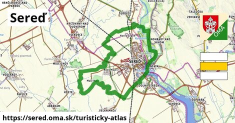 ikona Turistická mapa turisticky-atlas v sered