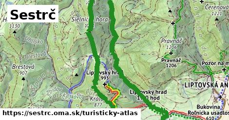 ikona Sestrč: 0 m trás turisticky-atlas v sestrc