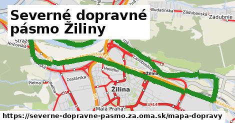 ikona Severné dopravné pásmo Žiliny: 112 km trás mapa-dopravy v severne-dopravne-pasmo.za