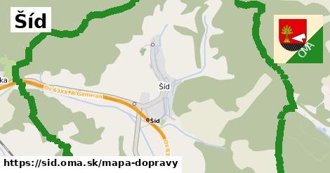 ikona Šíd: 16 km trás mapa-dopravy v sid