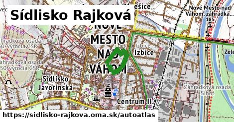 ulice v Sídlisko Rajková