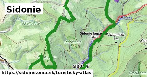 ikona Sidonie: 6,6 km trás turisticky-atlas v sidonie