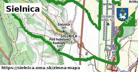 ikona Sielnica: 1,29 km trás zimna-mapa v sielnica