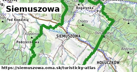 ikona Siemuszowa: 7,6 km trás turisticky-atlas v siemuszowa