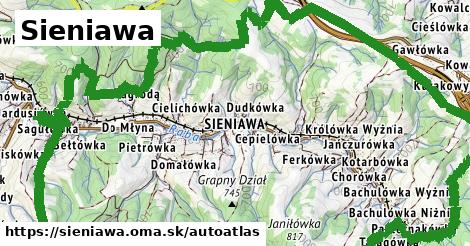 ikona Mapa autoatlas v sieniawa