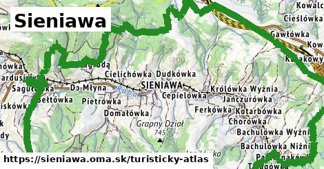 ikona Turistická mapa turisticky-atlas v sieniawa