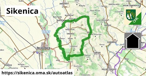 ikona Mapa autoatlas v sikenica