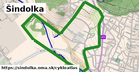 ikona Šindolka: 126 m trás cykloatlas v sindolka