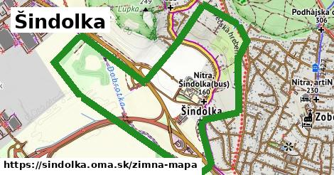 ikona Šindolka: 0 m trás zimna-mapa v sindolka