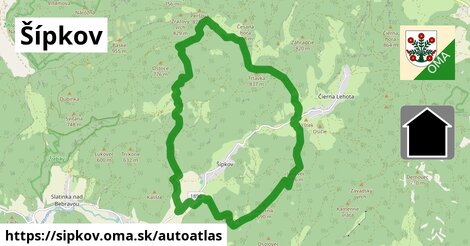 ikona Mapa autoatlas v sipkov